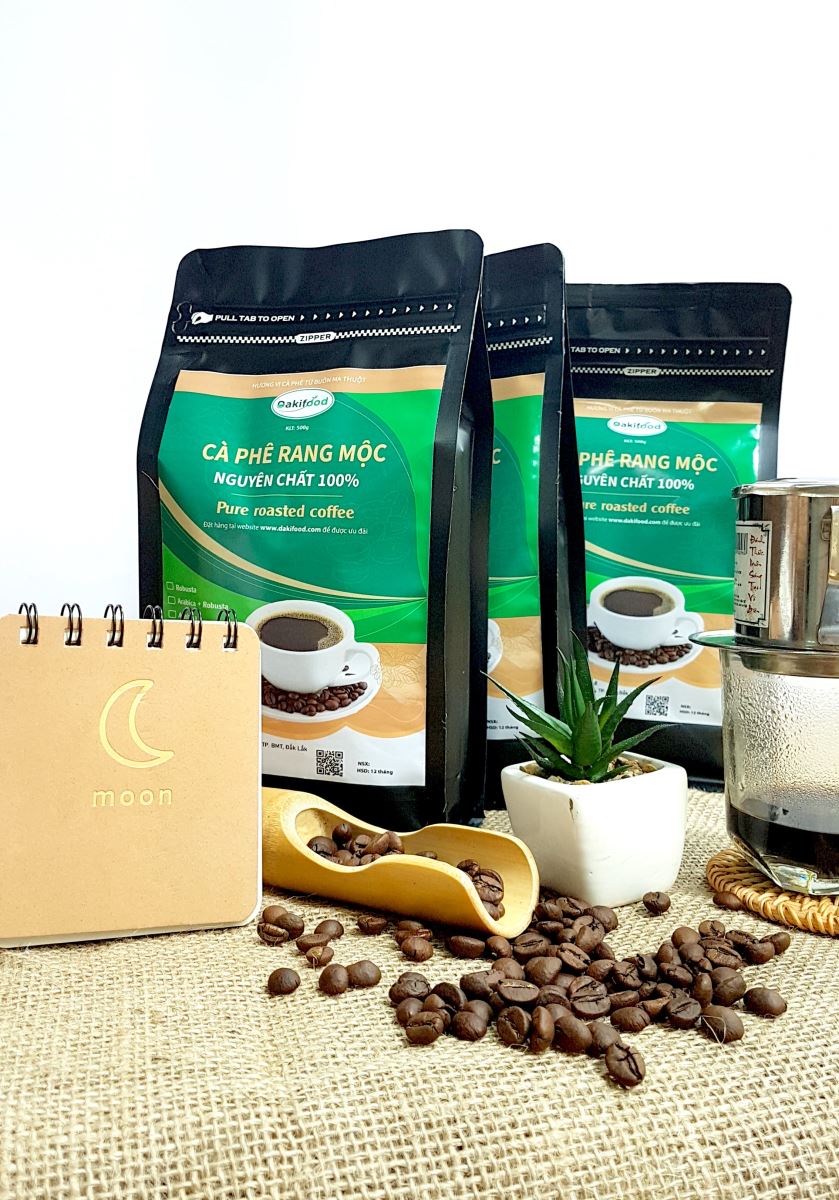 Cà phê rang xay Robusta Arabica nguyên chất